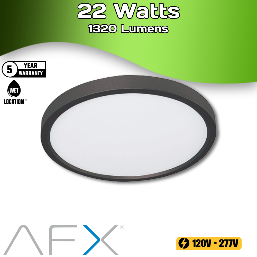 AFX - EDGE - 12" - 22 Watts - 1320 Lumens - Round Down Lights