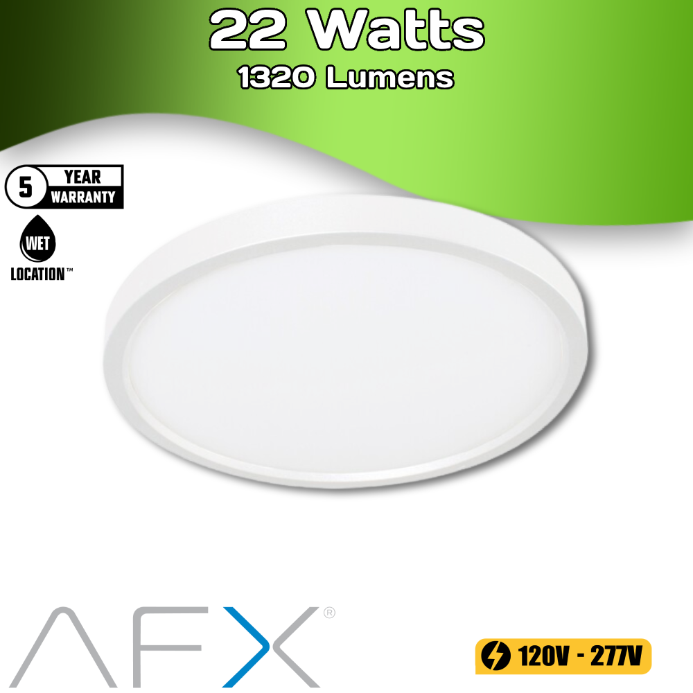 AFX - EDGE - 12" - 22 Watts - 1320 Lumens - Round Down Lights