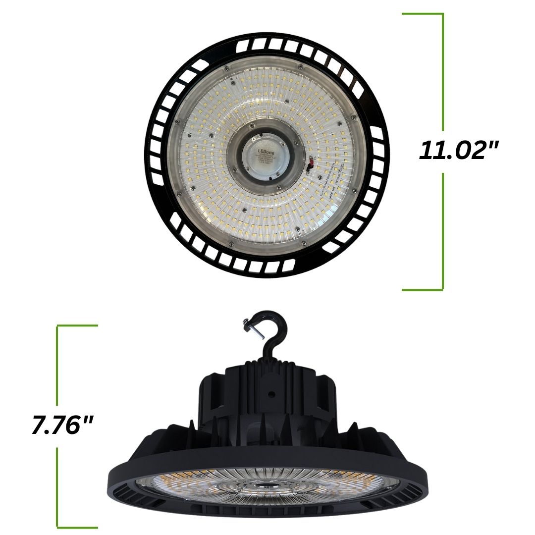 22,500 Lumens - 150 Watt (Adjustable) - 5000 Kelvin - UFO LED High Bay Light Fixture