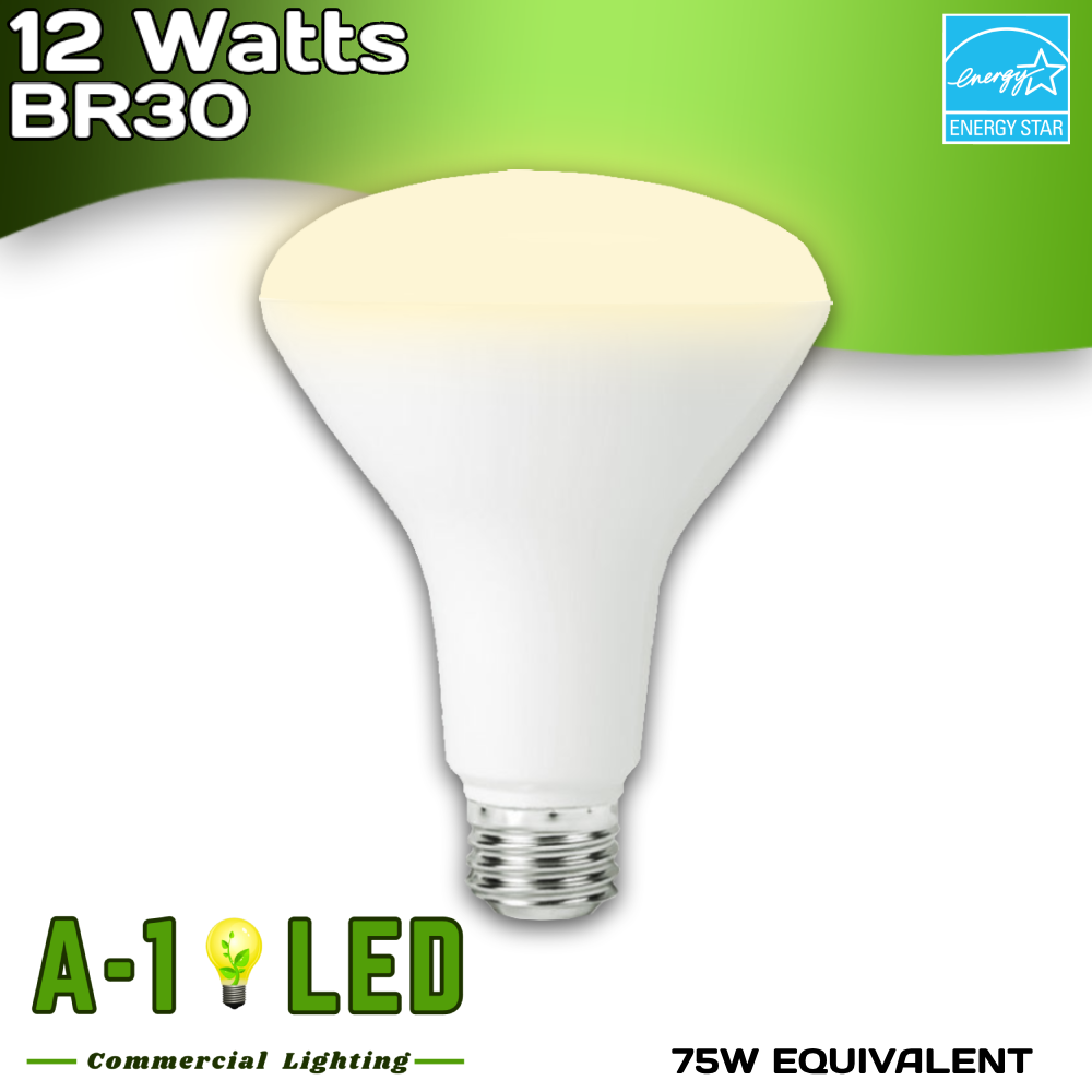 BR30 - 12 Watts - 3000 Kelvin - 950 Lumens