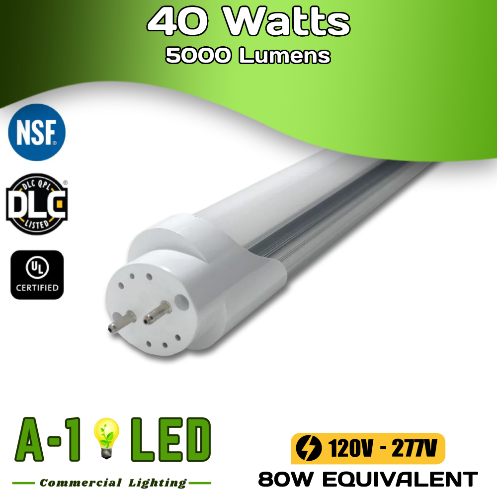 8ft 40W G13 Tube Light (High Output 2-pin) (Case of 20)