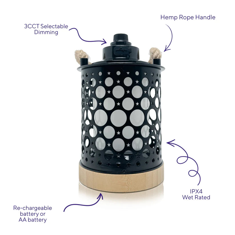 Kibün LED Cordless Stargaze Lantern