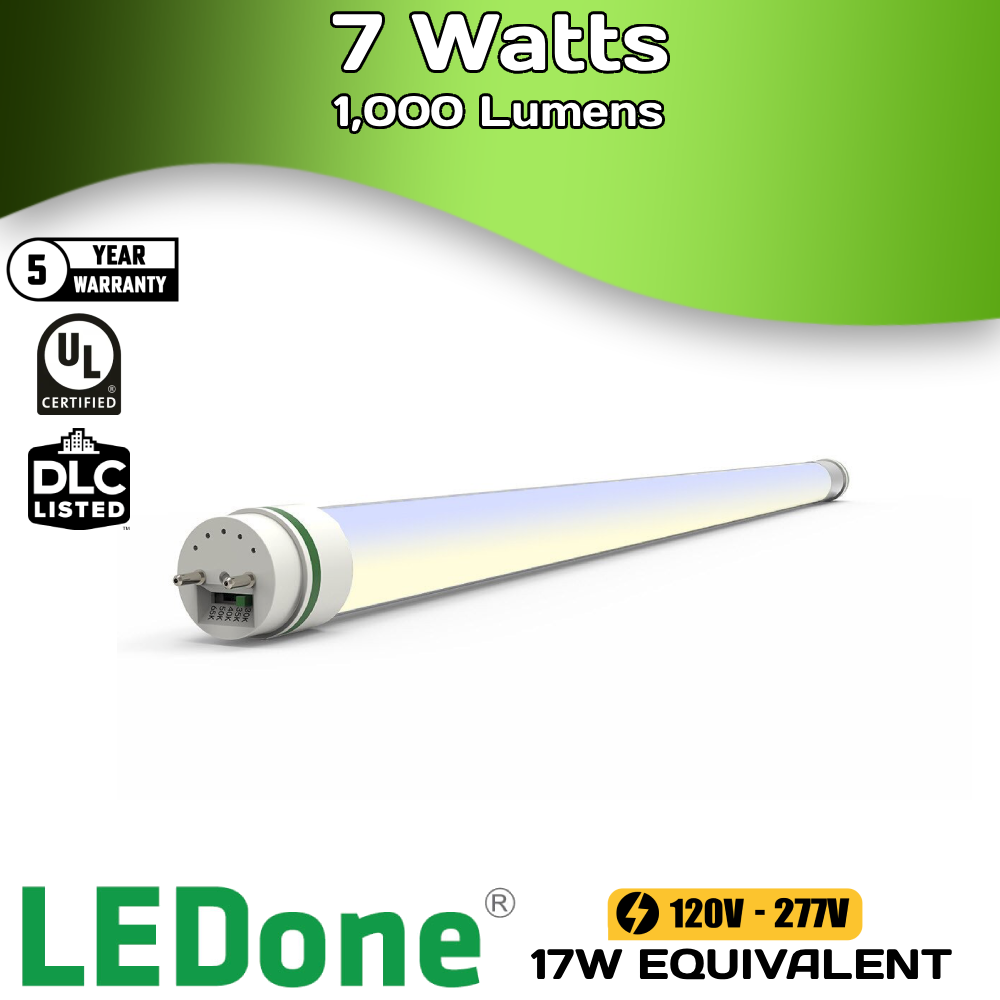 LEDone - 2ft - 7 Watts - T8 - Multi CCT (Case of 25)