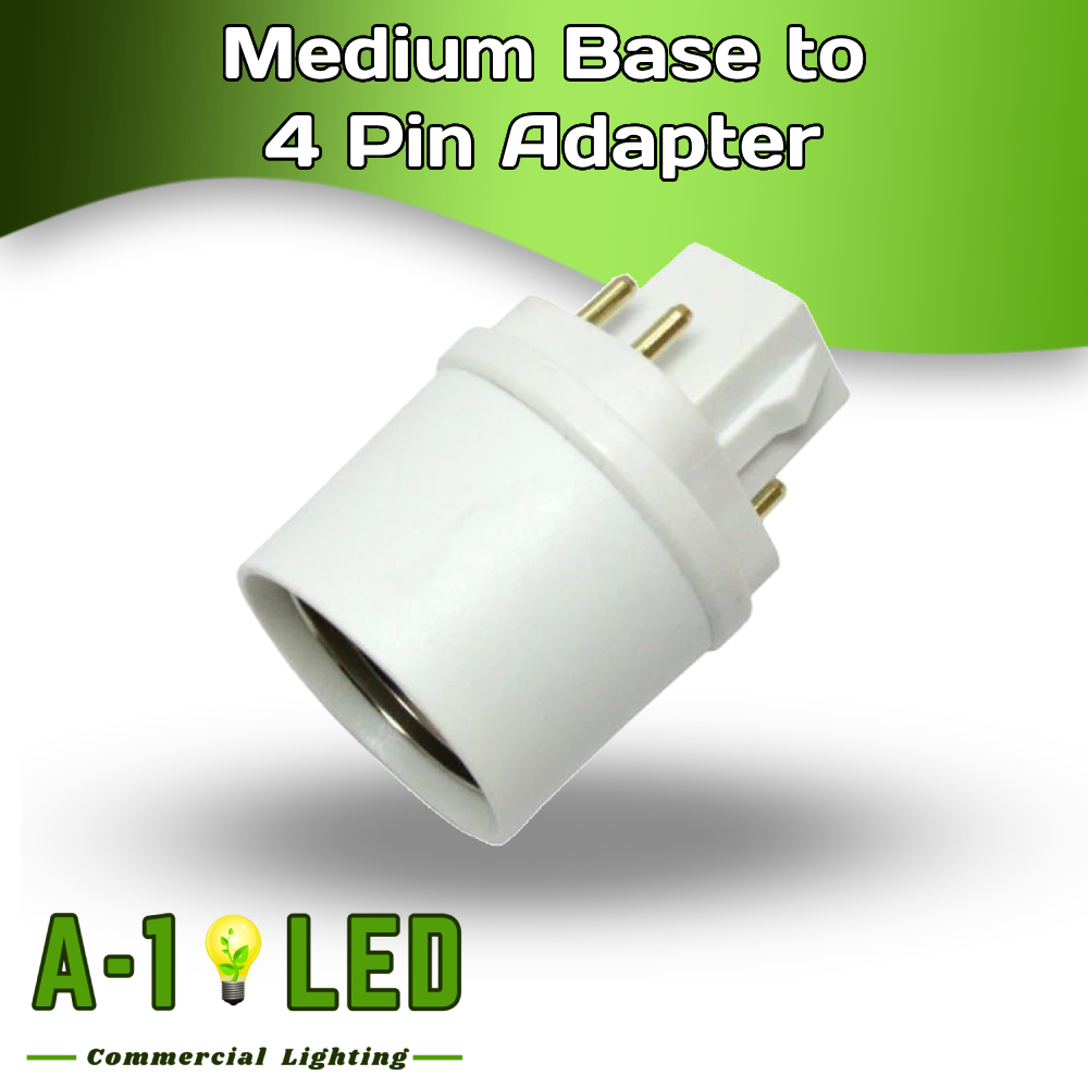Medium Base to 4 Pin Adapter