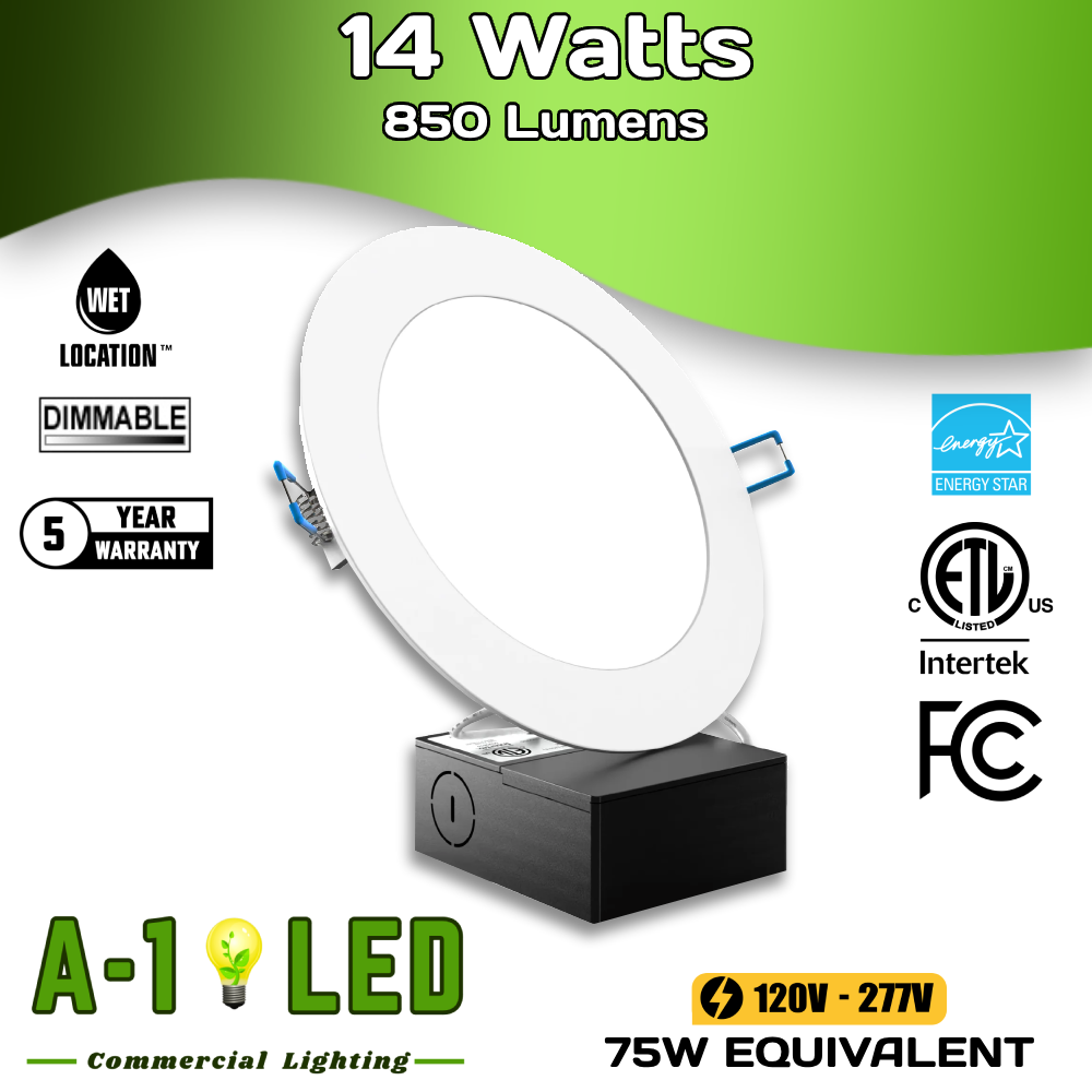 6 LED Downlight 14 Watts 850 Lumen Sunco
