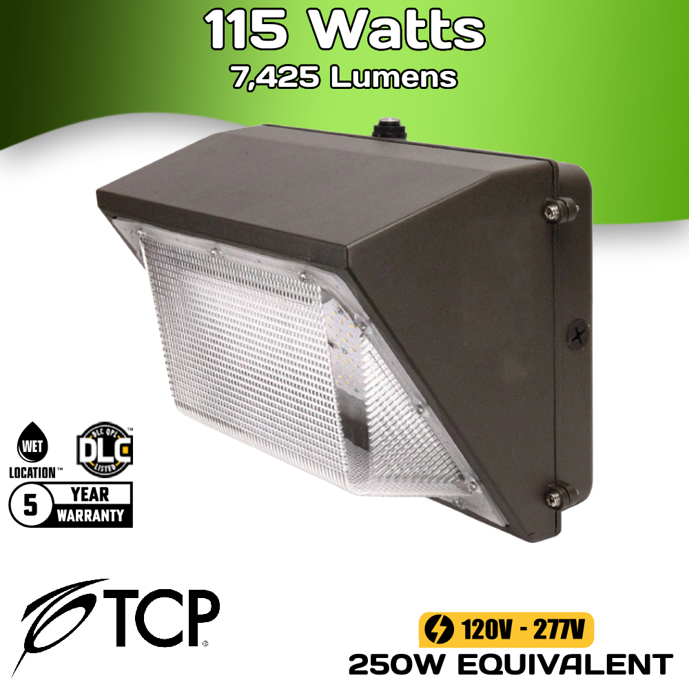 LED 115W Wall Pack DIM 30/40/50K