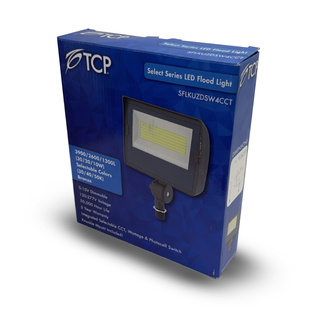 LED Flood Light - 10/20/30 Watts - 1300/2600/3900 Lumen - 30/40/50 Kelvin