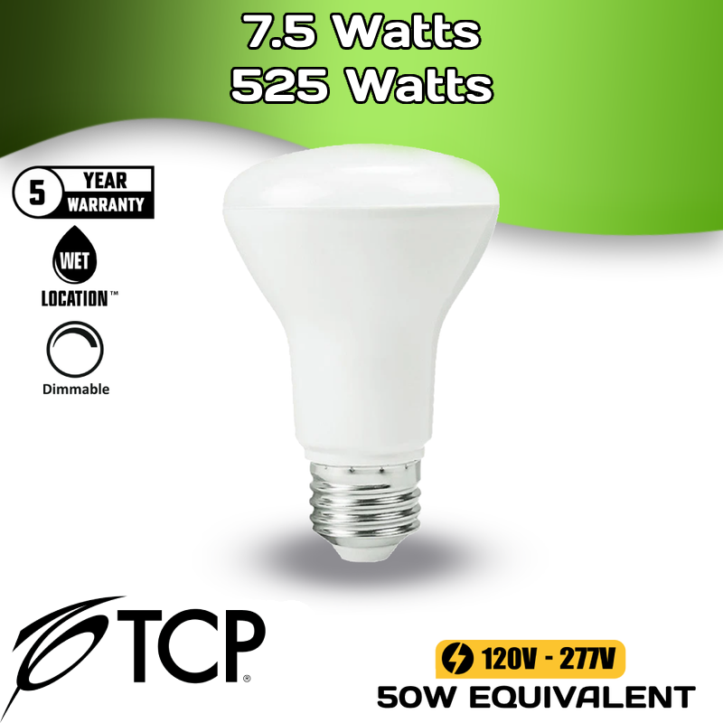 BR 20 - 7.5 Watts - 525 Lumens - 4100 Kelvin