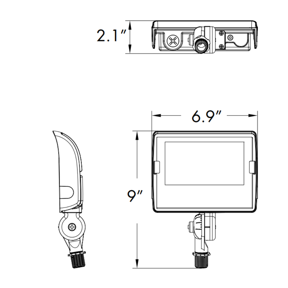 LED Flood Light - 10/20/30 Watts - 1300/2600/3900 Lumen - 30/40/50 Kelvin
