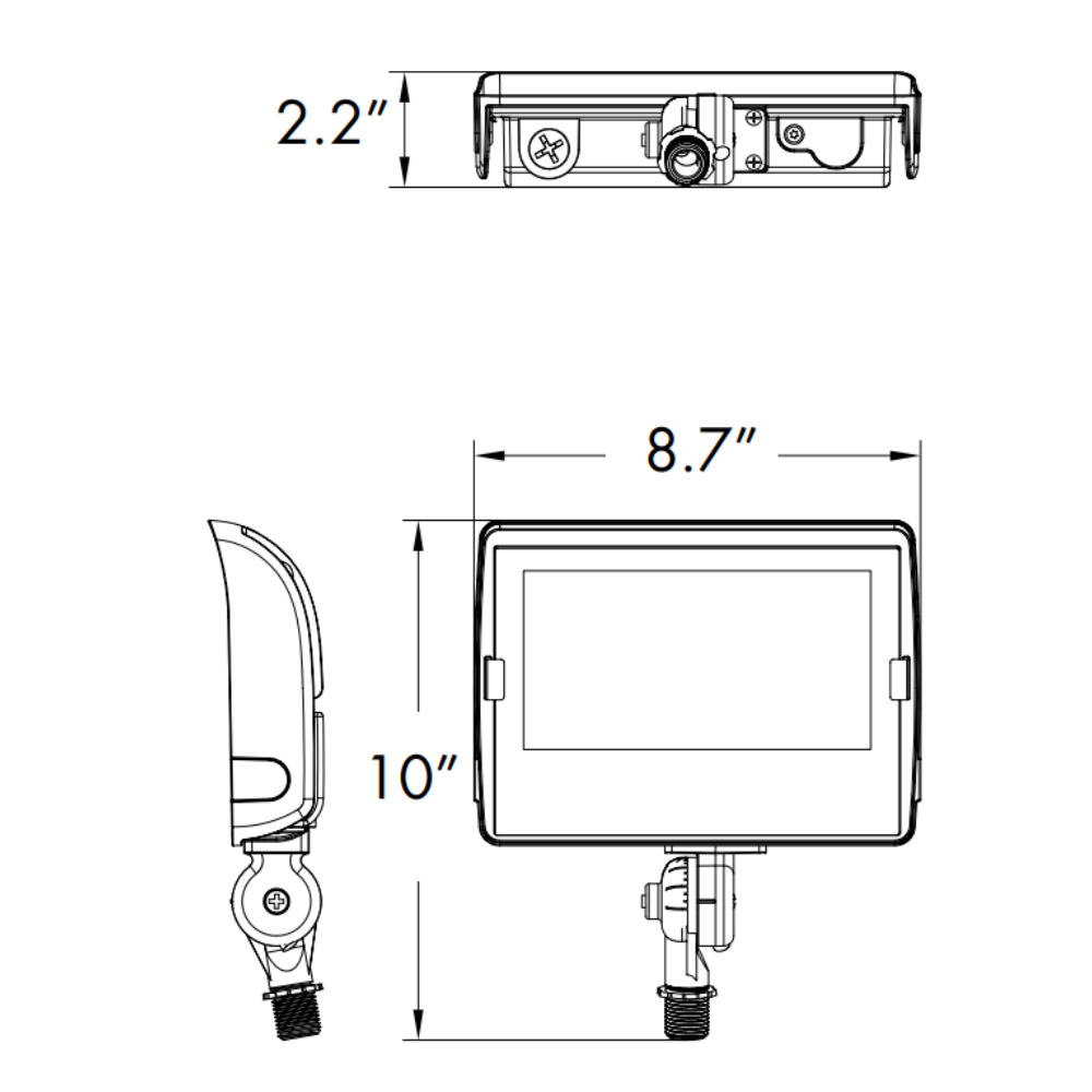 LED Flood Light - 40/50/60 Watts - 5200/6500/7800 Lumens - 30/40/50 Kelvin