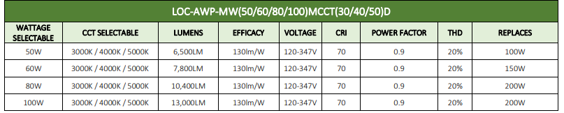 LEDone Adjustable Wall Pack