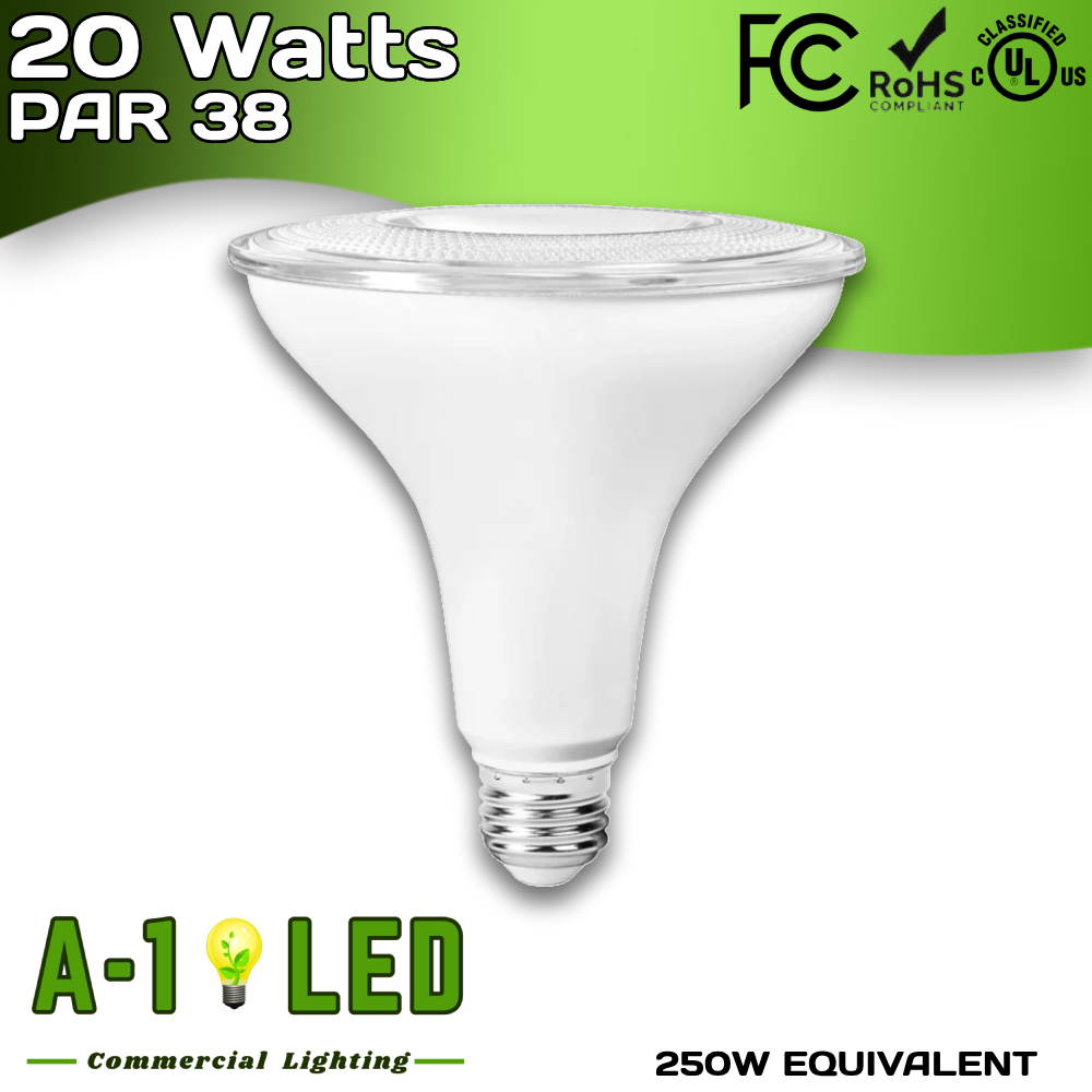 PAR38 - 20 Watts - 2800 Lumens - 3000 Kelvin - Sunco