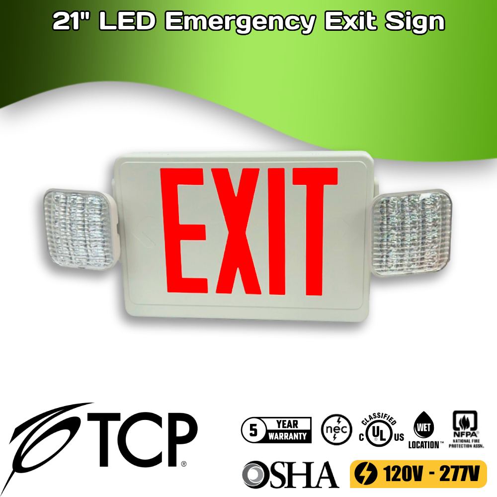 21" LED Emergency Exit Light