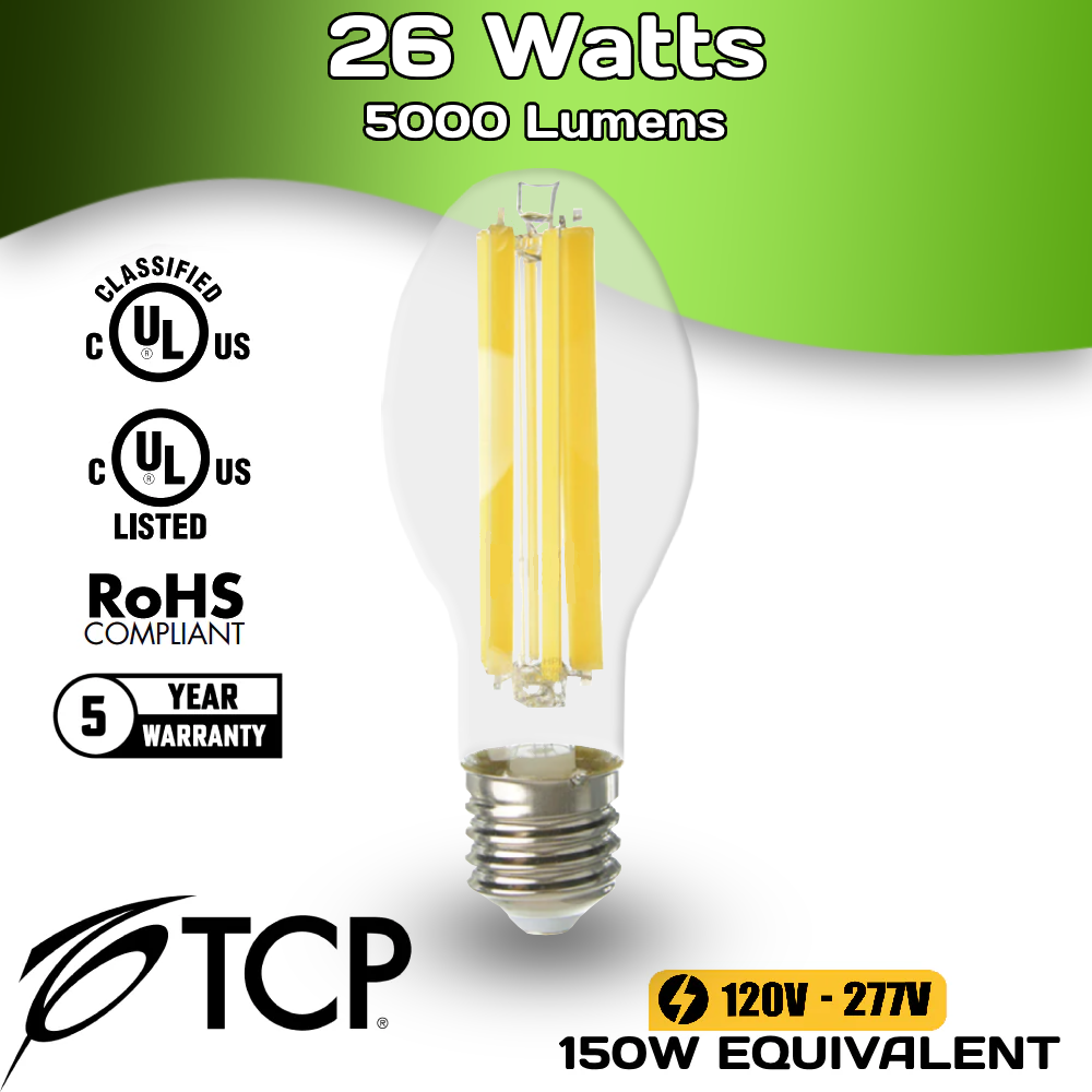 5000 Lumens - 26 Watts - 4000 Kelvin - LED High Bay Retrofit Lamp