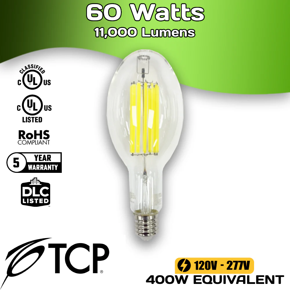 11,000 Lumens - 60 Watts - 5000 Kelvin - LED High Bay Retrofit Lamp