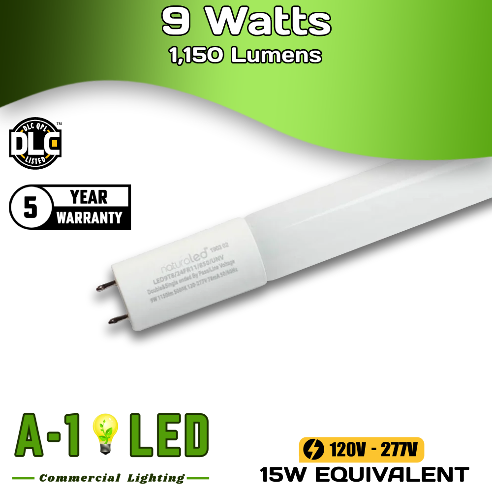 2ft 9W Tube Light (Case of 25)