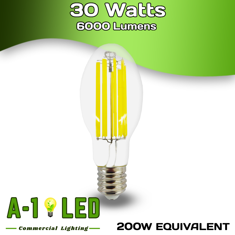 6,000 Lumens - 30 Watts - 5000 Kelvin - LED High Bay Retrofit Lamp