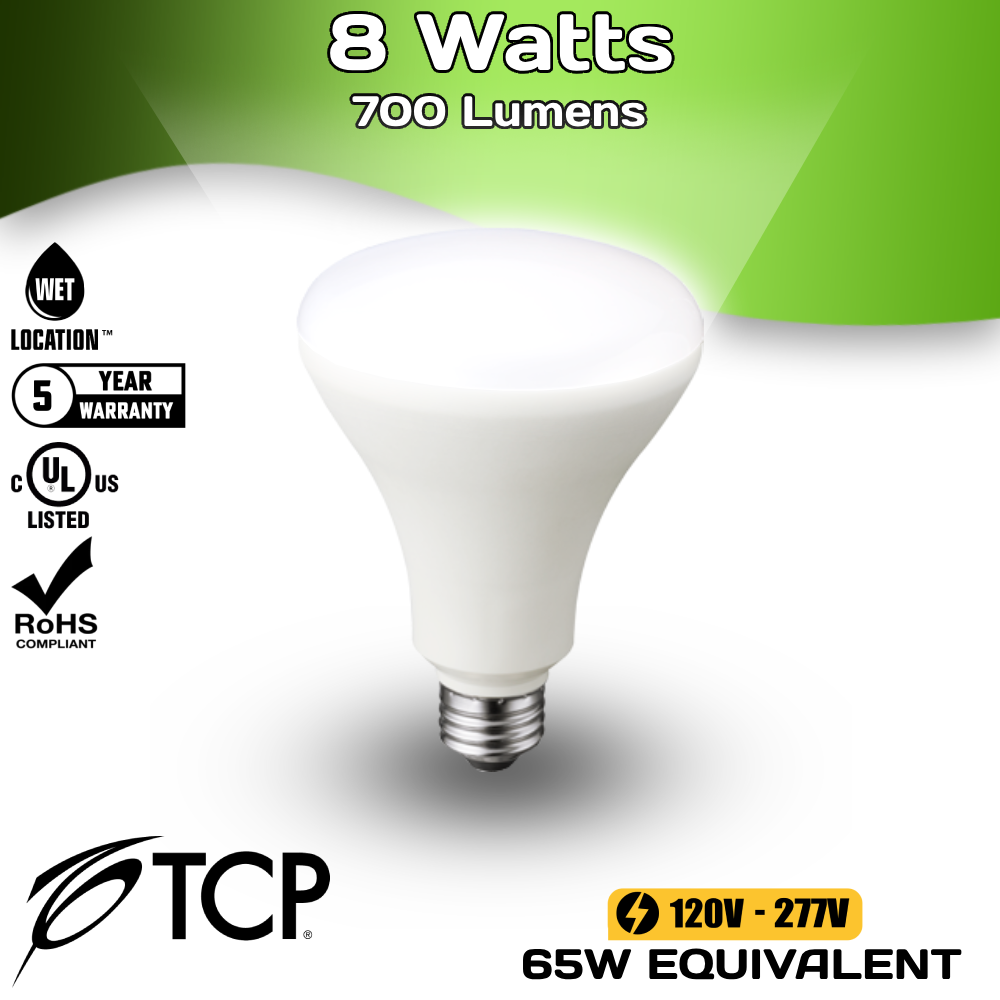 700 Lumens - 8 Watt - 5000 Kelvin - LED BR30 Bulb