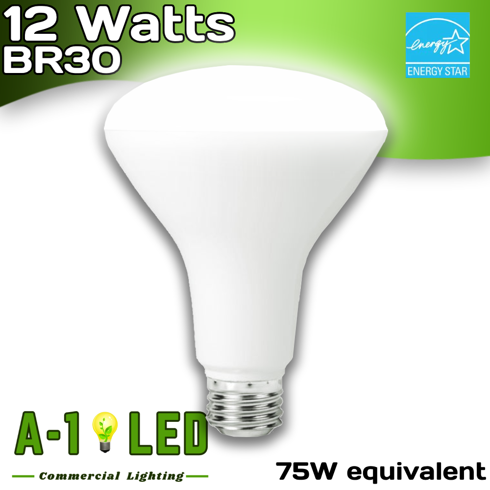 BR30 - 12 Watts - 3000 Kelvin - 950 Lumens