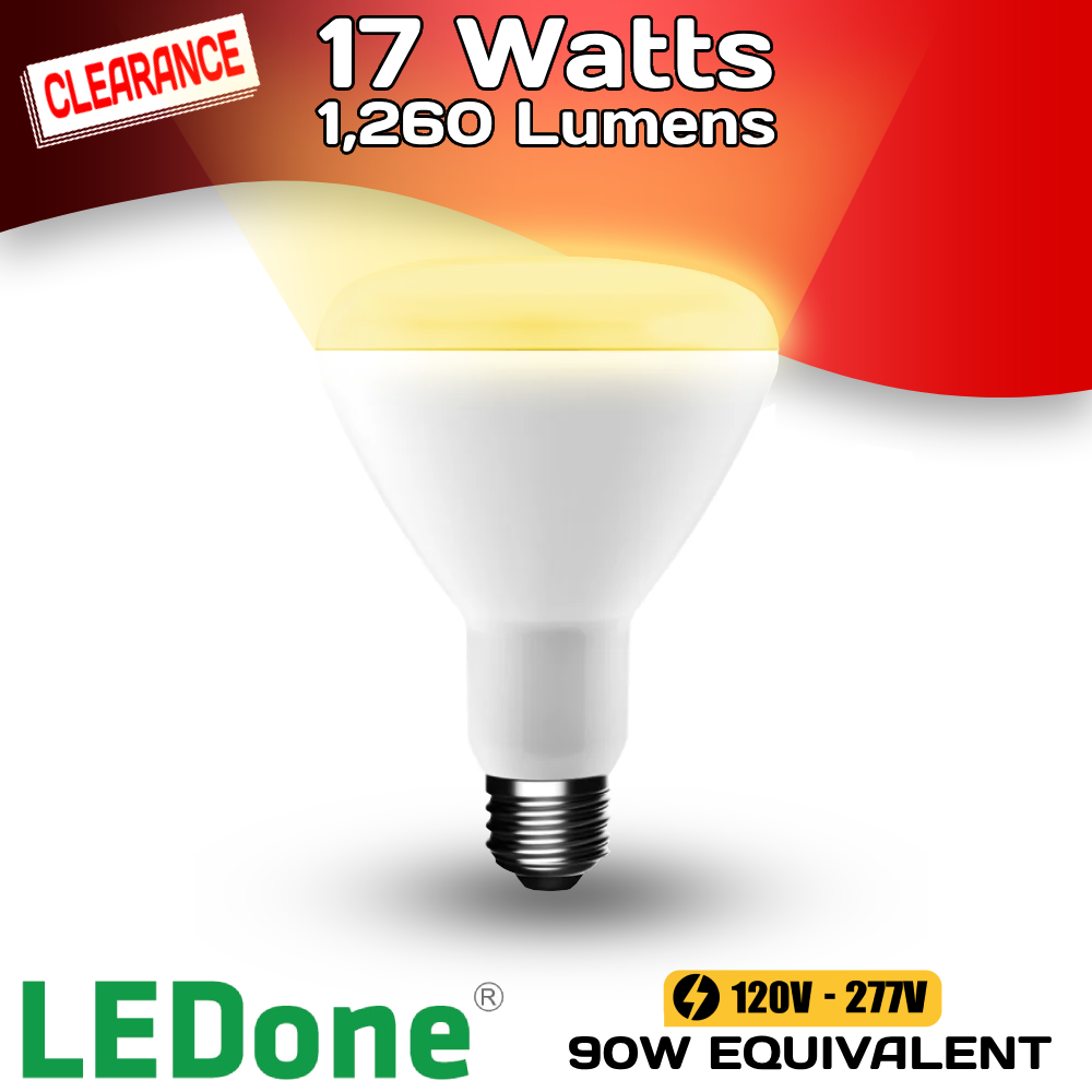 Clearance - 17w BR40 2700K LEDone