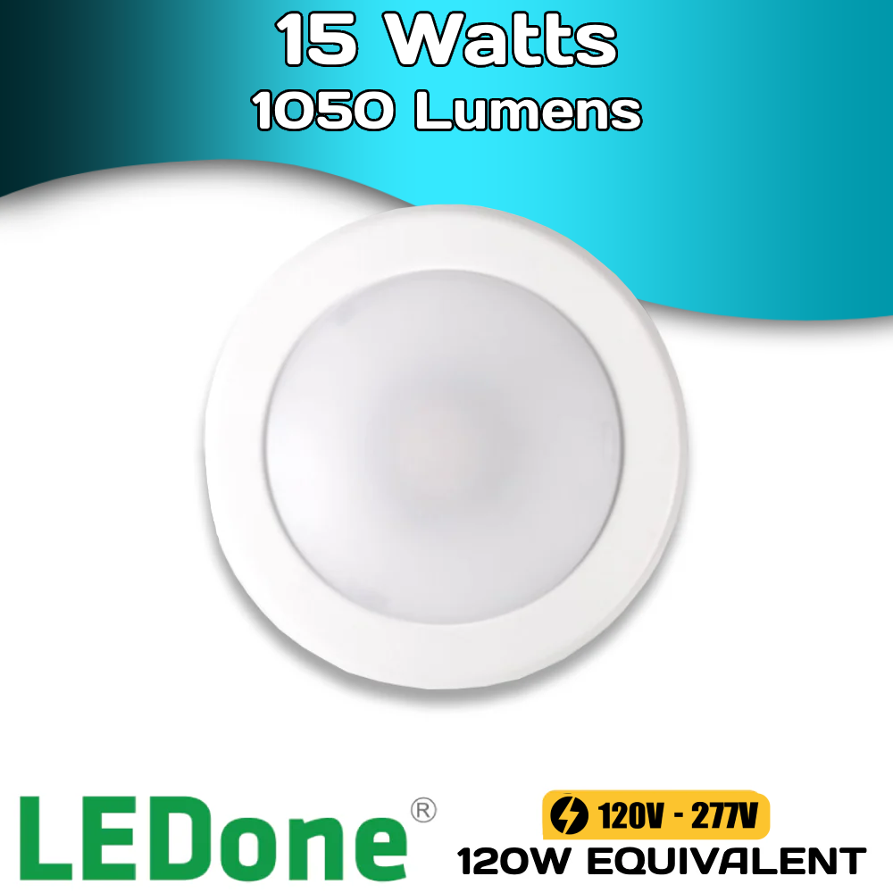 Clearance - 6" Downlight - 15 Watts - 1050 Lumens - 5000k - LEDone Downlight