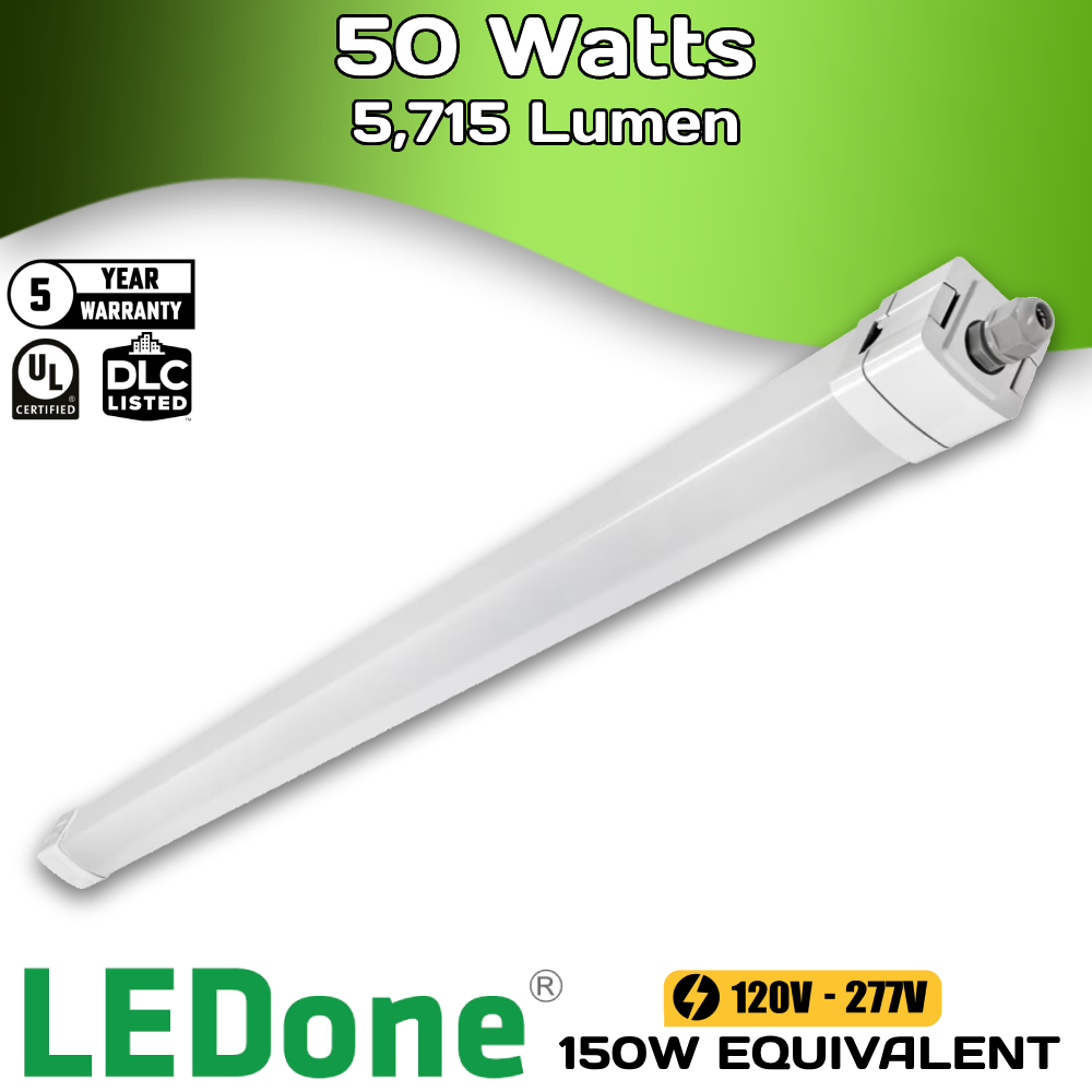 Tri-Proof Vapor Tight Fixtures 2', 4', & 8'