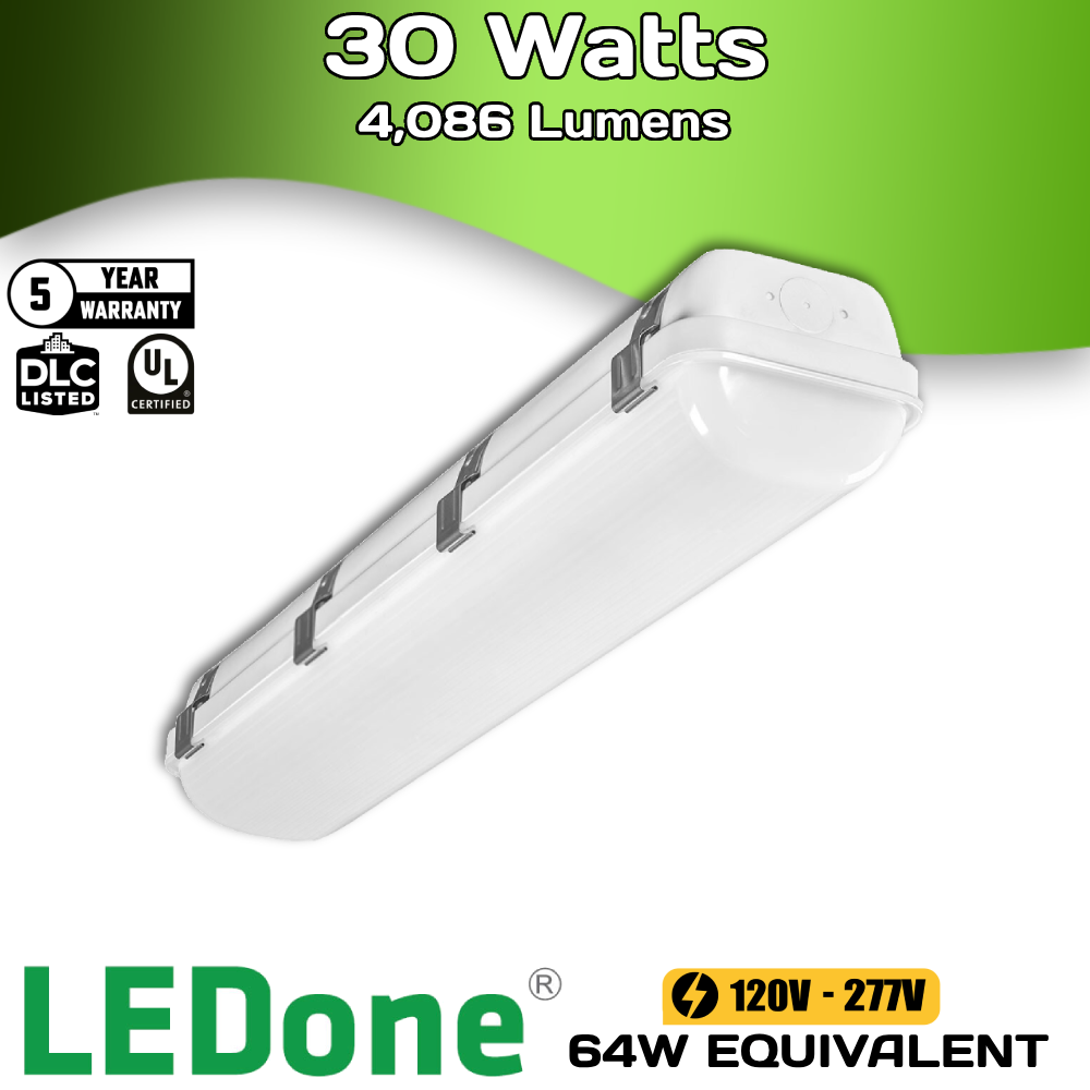LEDone Vapor Tight Fixtures 2', 4', & 8'