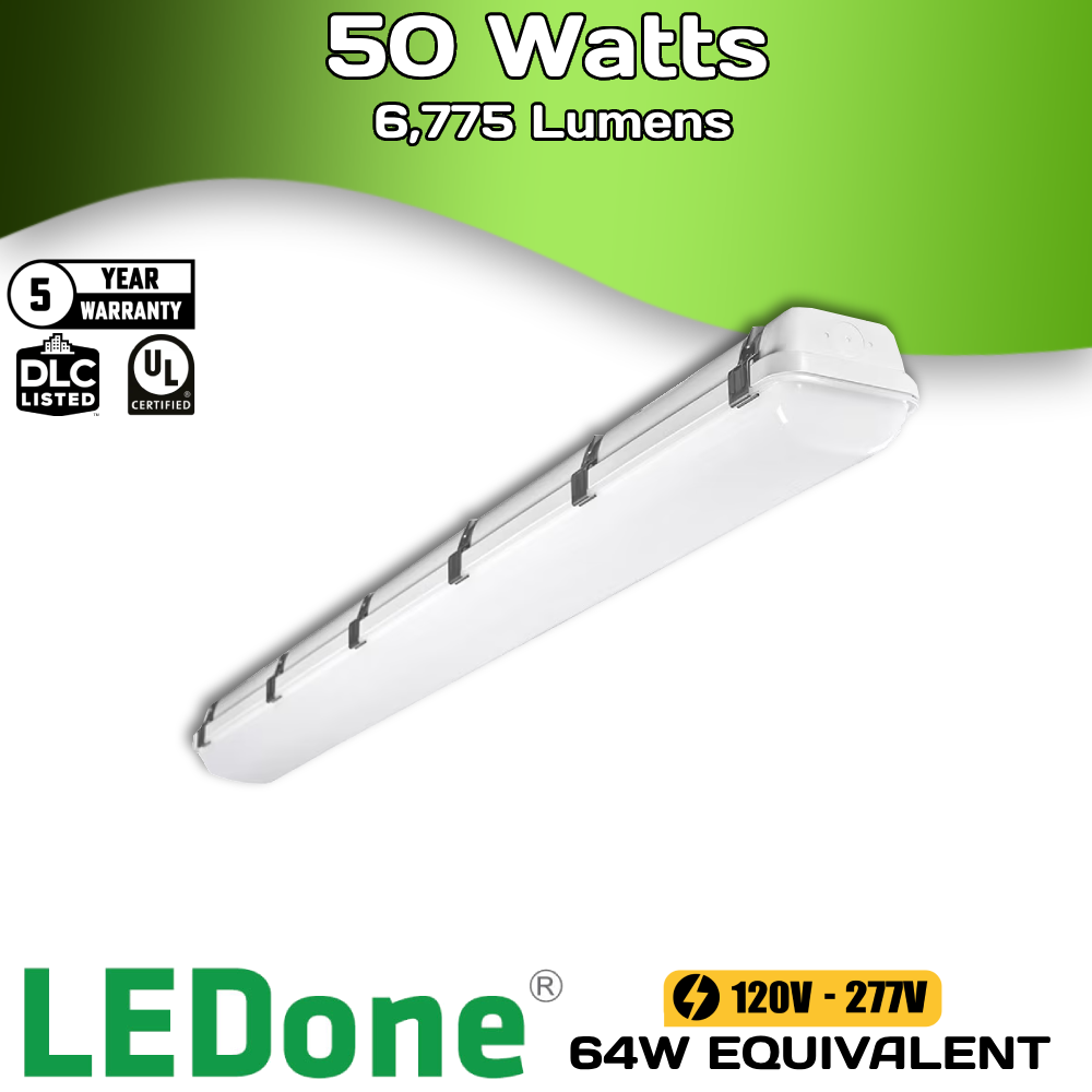 LEDone Vapor Tight Fixtures 2', 4', & 8'