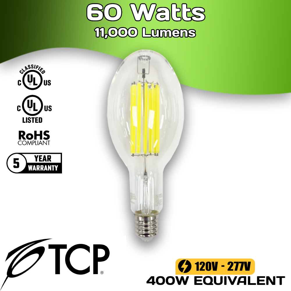 11,000 Lumens - 60 Watts - 5000 Kelvin - LED High Bay Retrofit Lamp