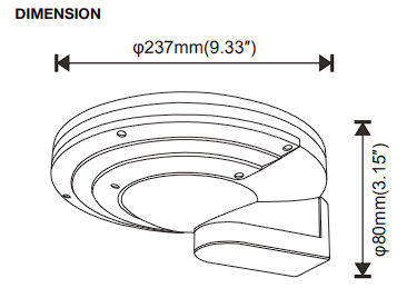 Solar LED Full-Cutoff Wall Mount Light