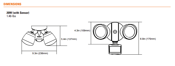 naturaLED Security Light