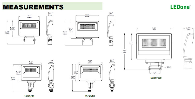LEDone - Knuckle Flood Lights