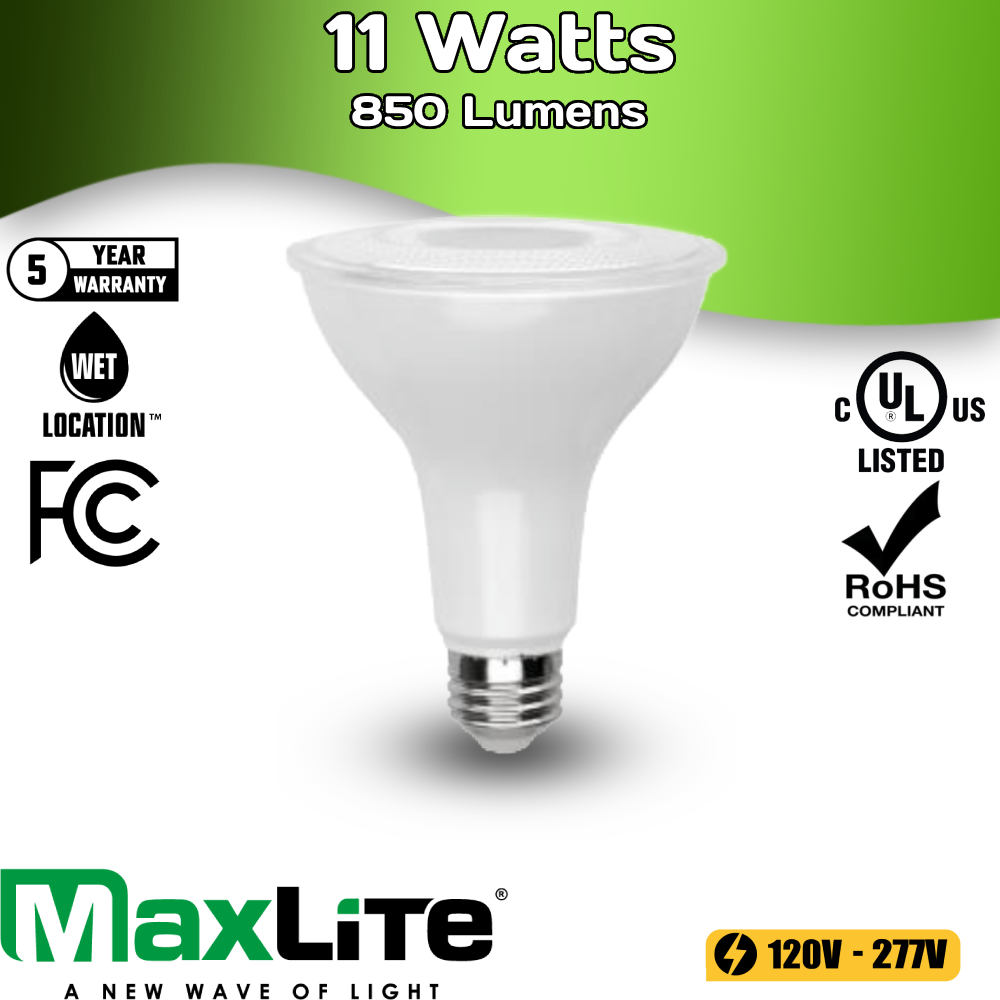 MaxLite - Par 30 - 11 Watts - 850 Lumens - 5000K