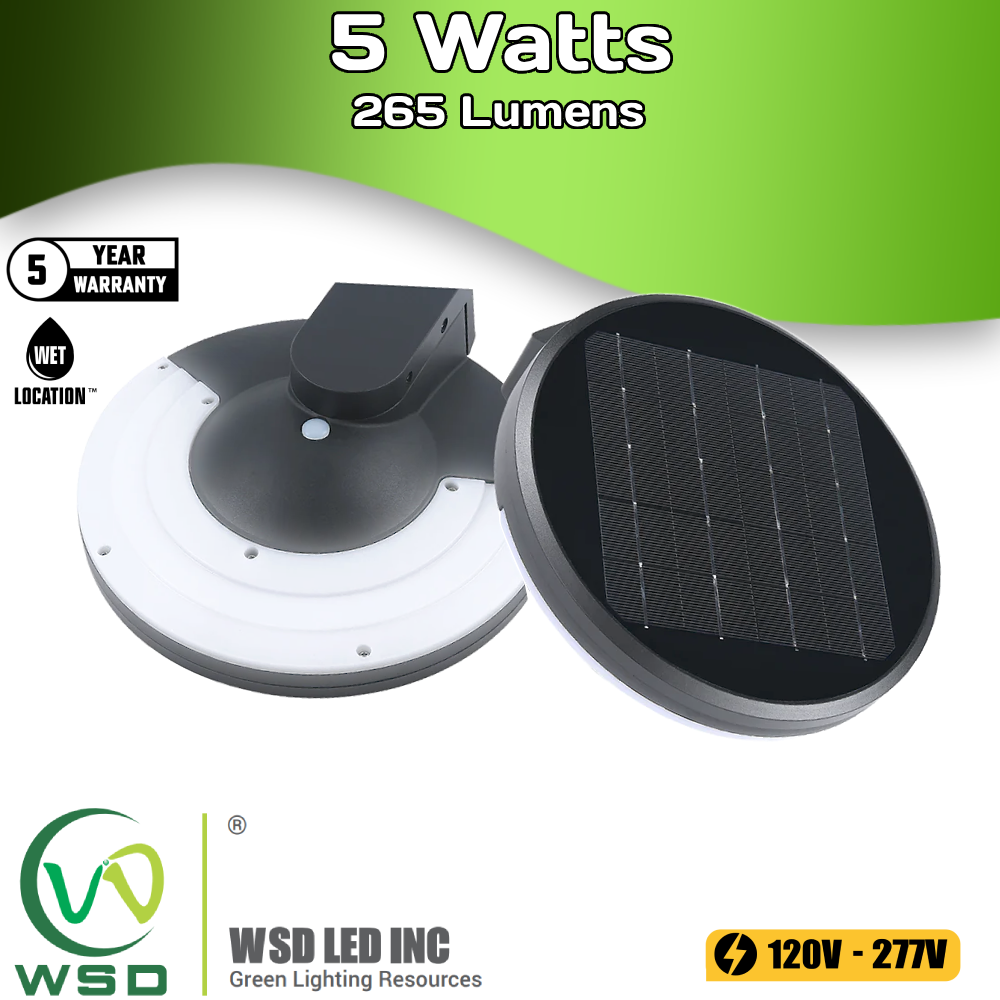 Solar LED Full-Cutoff Wall Mount Light