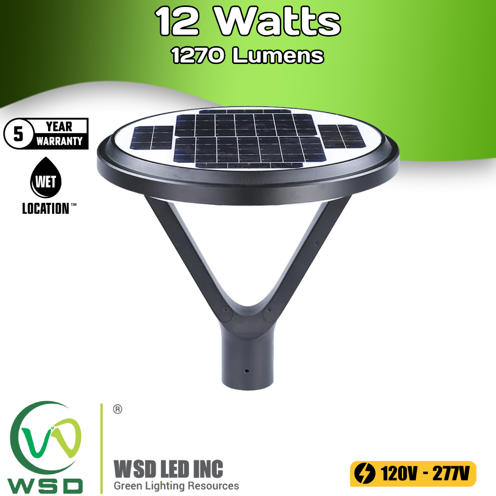 Solar LED Post Top Light