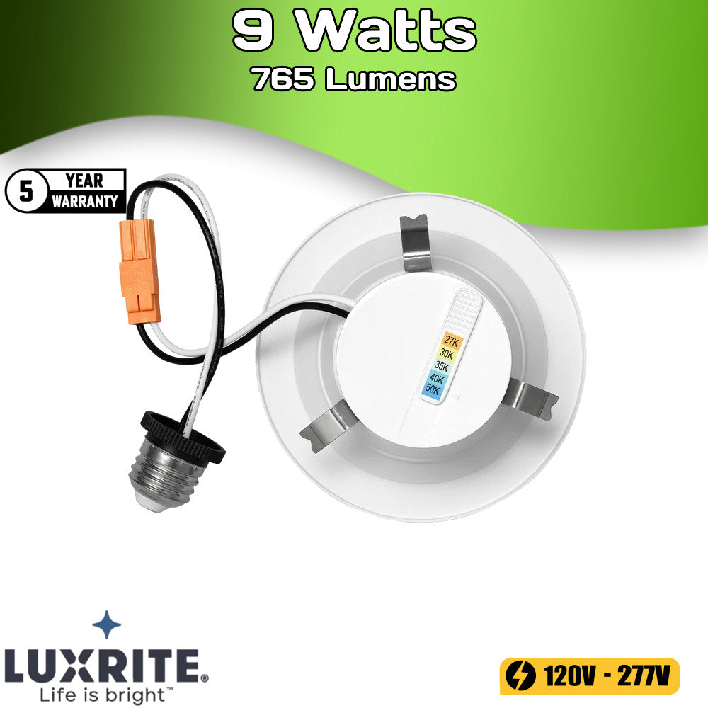 4"  DOWNLIGHT RETROFIT  ROUND  5CCT   SMOOTH