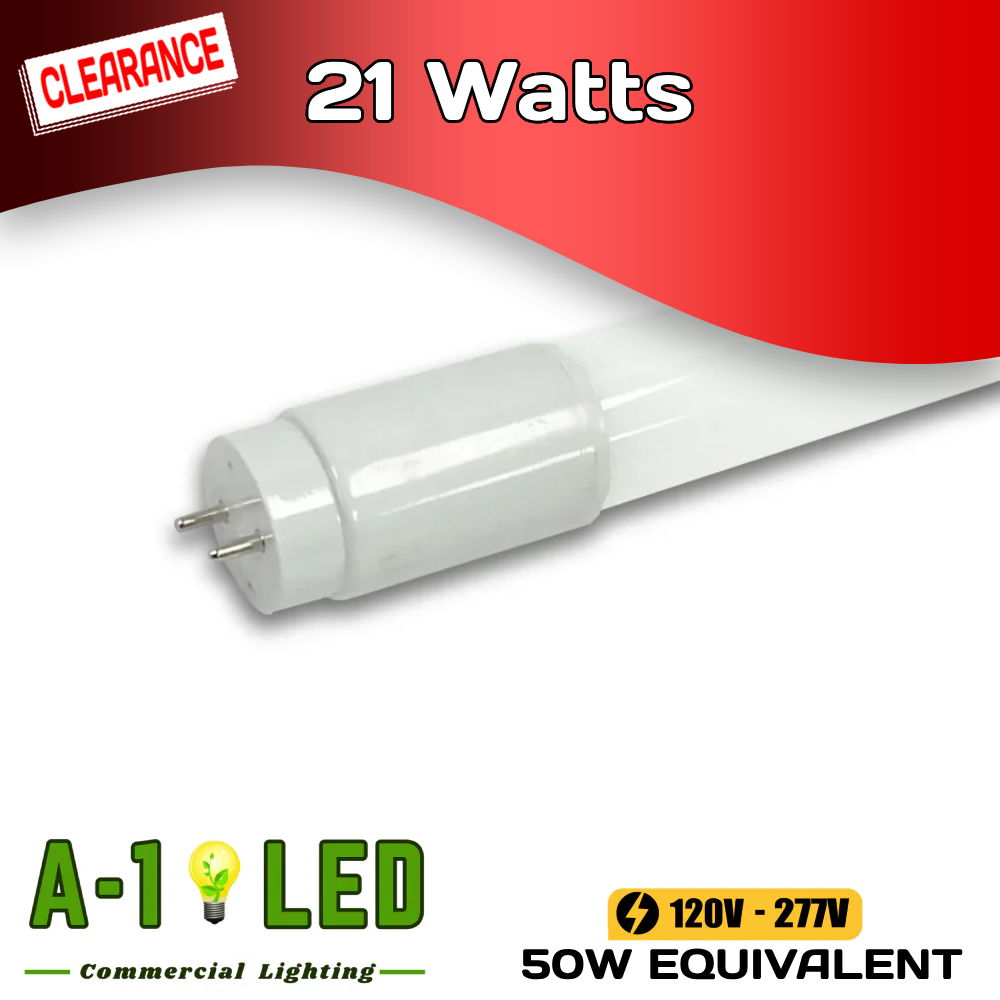 Clearance - Mattoon 4ft T8 LED Glass-tube (Type B) QTY 25