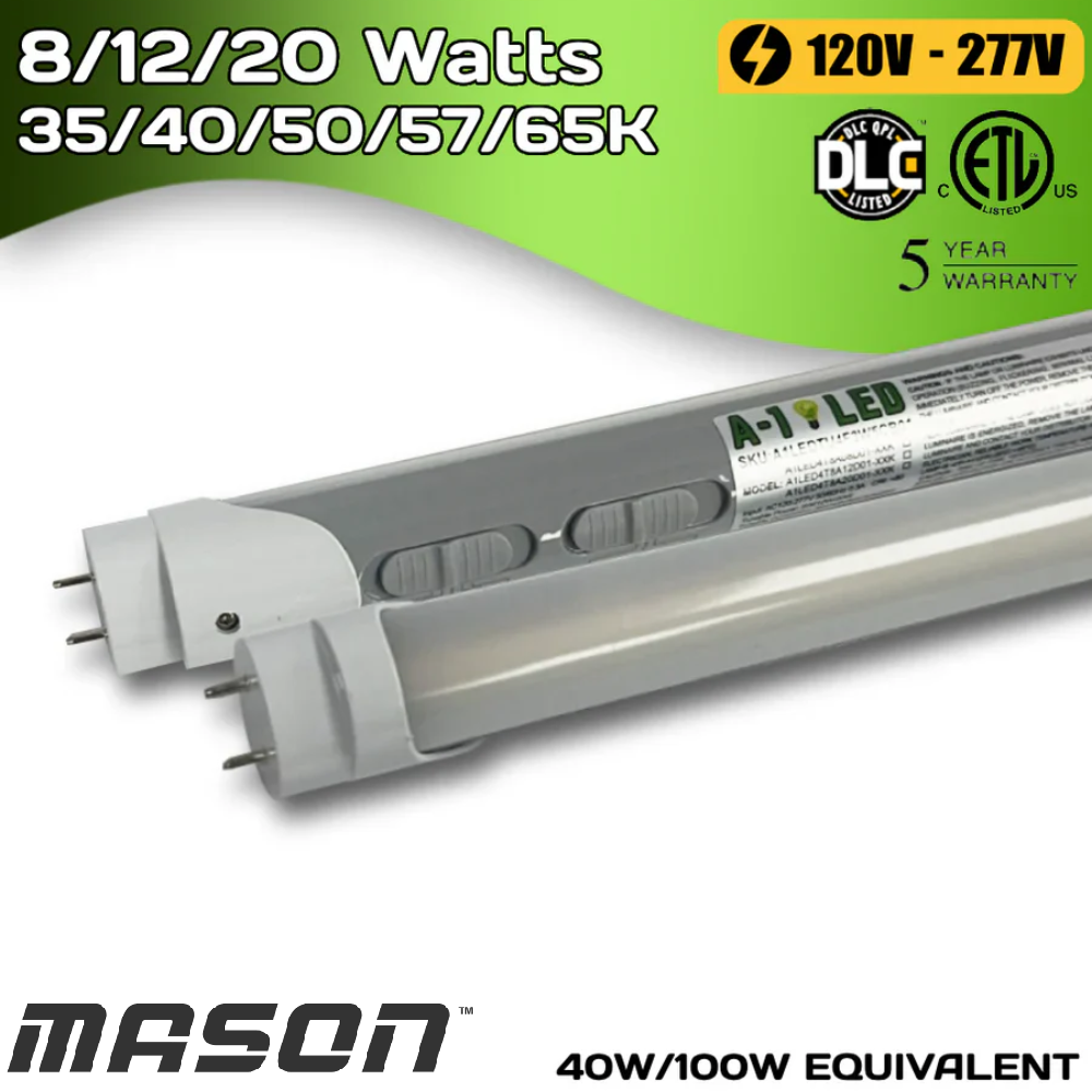 A1 LED - 4ft - Adjustable Tube - 8/12/20W