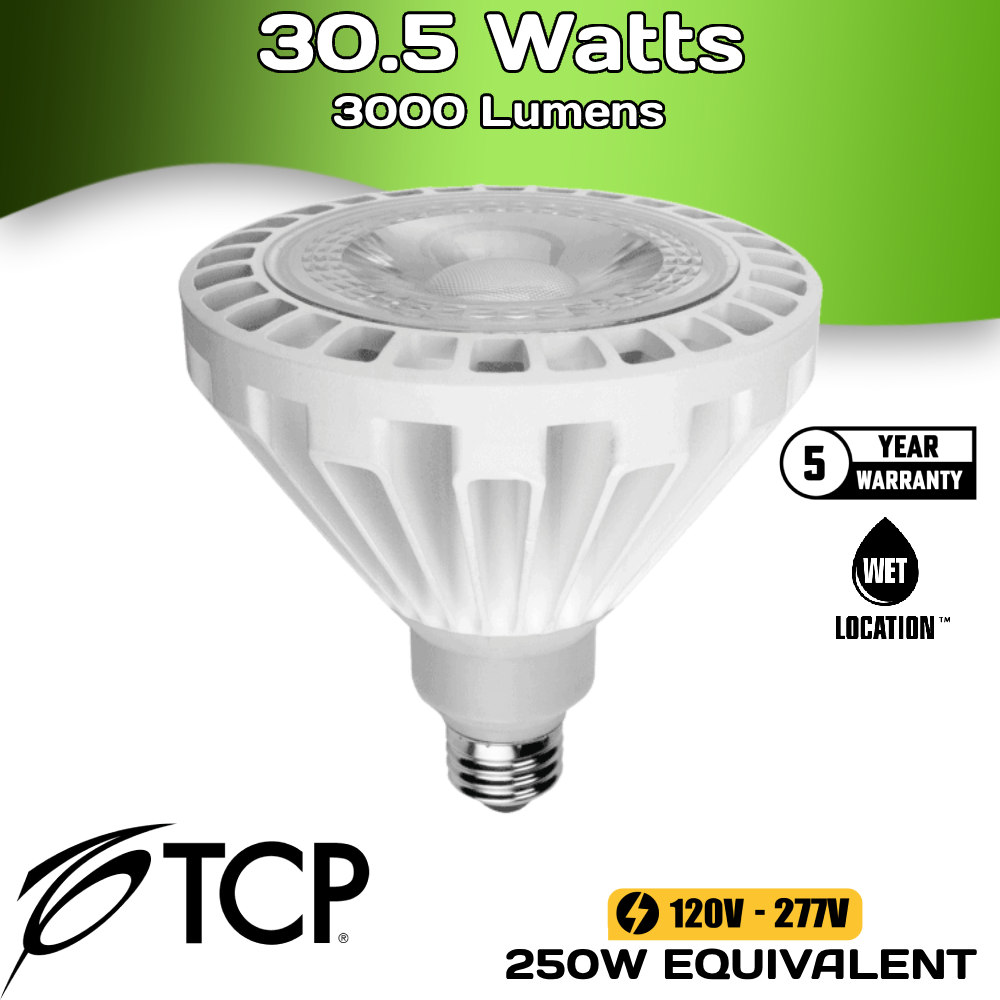 TCP - Par 38 - 30 Watts - 3000 Lumens - 3500 K